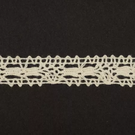 Тесьма кружевная, 13мм, цвет натуральный, ALFA (AF-061-000)