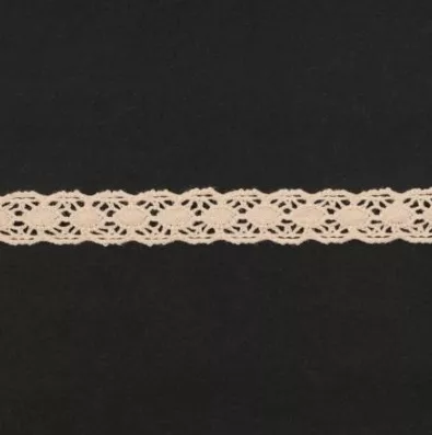 Тесьма кружевная, 13мм, цвет светло-персиковый, ALFA (AF-363-023)