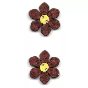Декоративные пуговицы бордовые (цветы) Декоративные пуговицы бордовые (цветы)