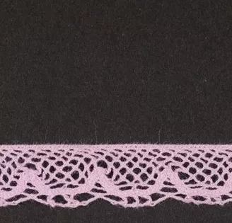 Тесьма кружевная ALFA, 12мм,  цвет светло-розовый