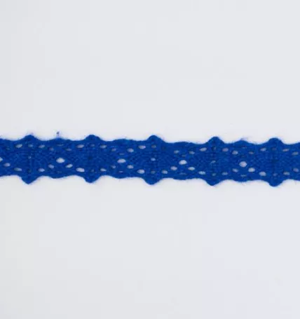 Тесьма кружевная, 10мм,  цвет индиго, ALFA (арт. AF-016-052)