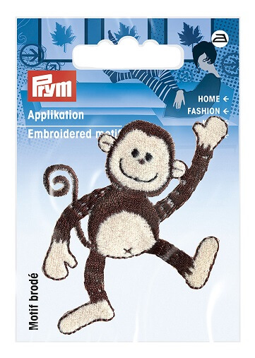 PRYM 924318 Термоаппликация Танцующая обезьяна беж./кор.