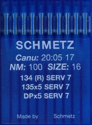SCHMETZ Иглы промышленные DPx5 SERV7 №100 10 шт.