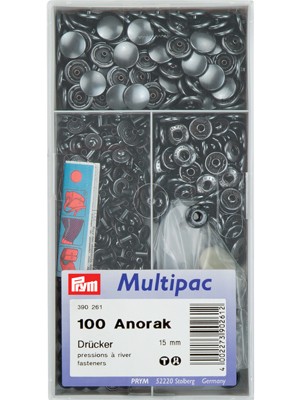 PRYM 390261 Мультиупаковка, кнопки "Anorak", 15mm