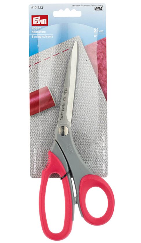 PRYM 610523 Ножницы для шитья, пластм. ручки с мягкими кольцами, 21 см