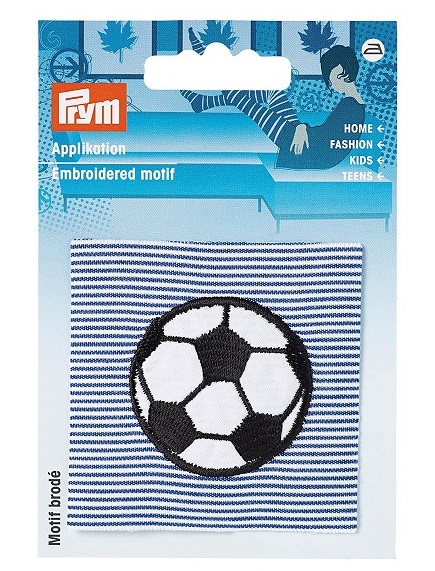 PRYM 923167 Термоаппликация Футбольный мяч на син./бел.ткани 1 шт.