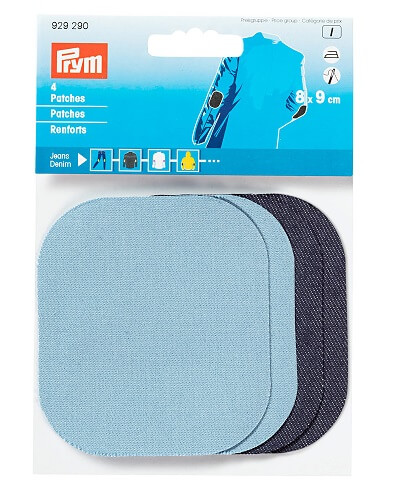 PRYM 929290 Заплатка термоклеевая 9*8 см, голубой/темно-синий