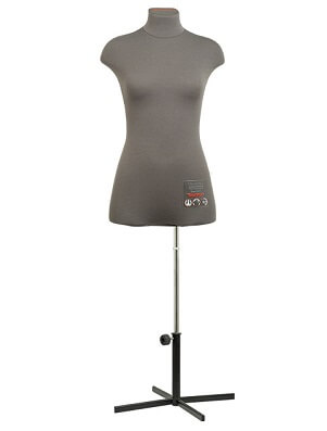 CHAYKA манекен профессиональный портновский женский (на стойке), цвет серый, 42 размер