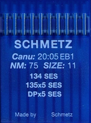 SCHMETZ Иглы промышленные DPx5 SES №75 10 шт.