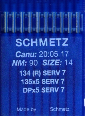 SCHMETZ Иглы промышленные DPx5 SERV7 №90 10 шт.