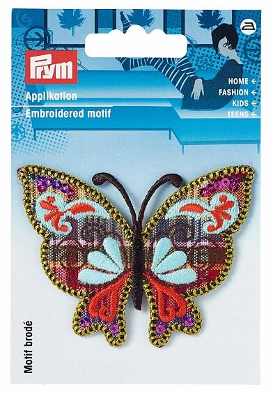 PRYM 926384 Термоаппликация Бабочка, лиловый/разноцветный