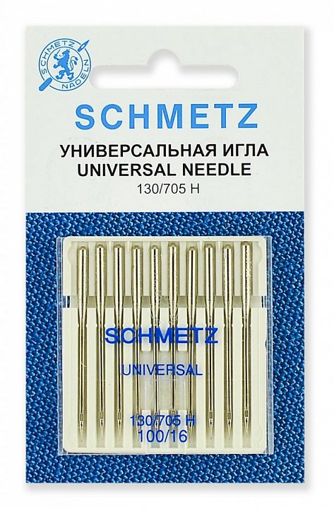 SCHMETZ Иглы №100 стандартные 130/705H, 10 шт.