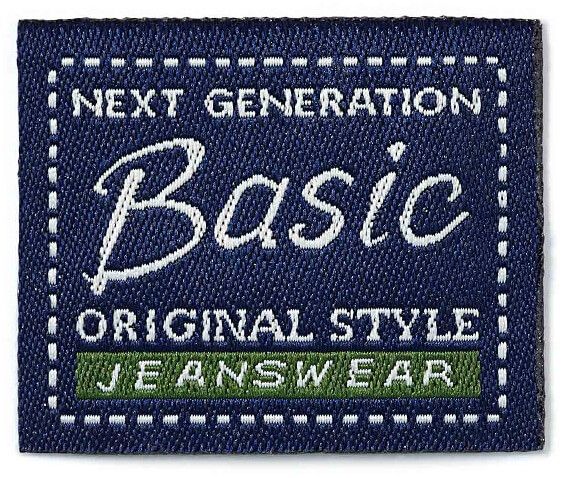 Prym 925667 Термоаппликация Джинсовый ярлык прямоугольный Basic ORIGINAL STYLE, синий