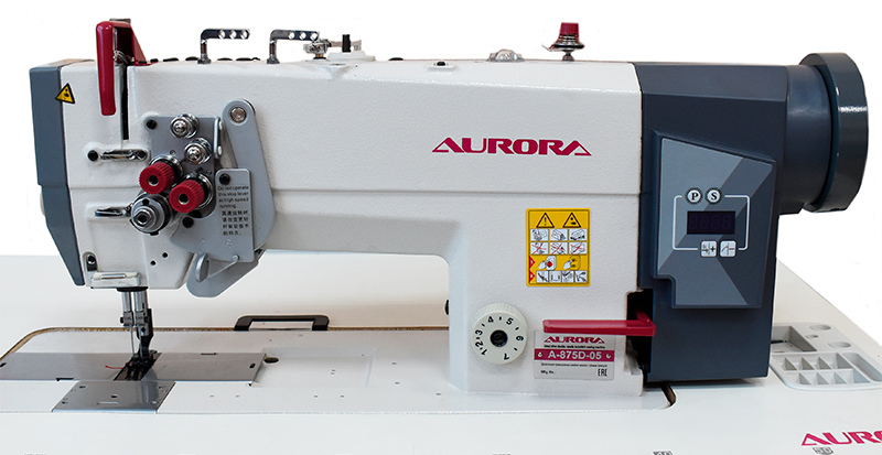 Двухигольная промышленная швейная машина AURORA A-875D-05 с прямым приводом