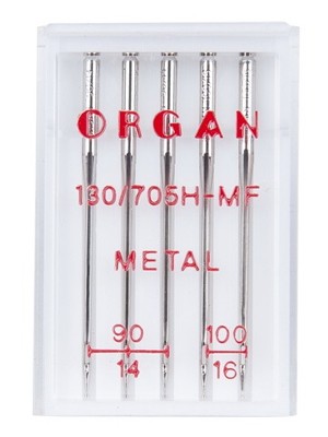 ORGAN Иглы для металлизированной нити METAL №90-100