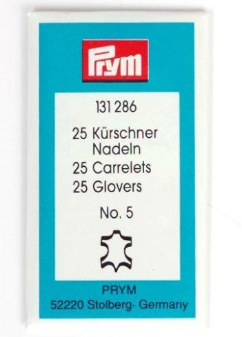 PRYM 131286 Иглы ручные для кожи №5 0,8*40 мм