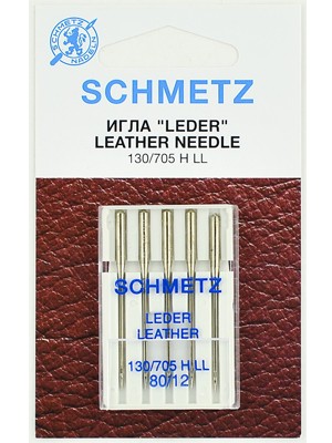 SCHMETZ Иглы для кожи 130/705H LL №80, 5 шт.