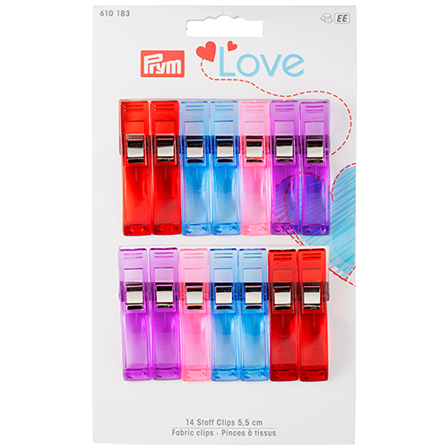 PRYM 610183 Набор цветных клипс для квилтинга 5.5см, Prym Love