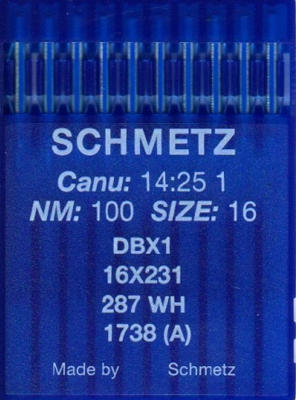 SCHMETZ Иглы промышленные DBx1 №100 10 шт.