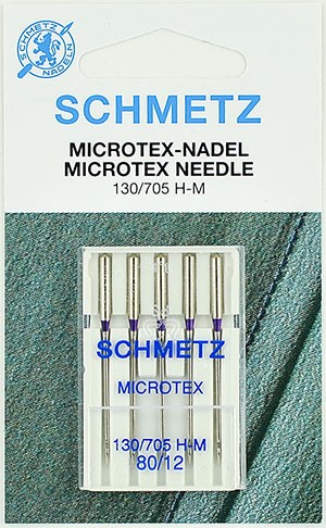 SCHMETZ Иглы №80 микротекс (особо острые) 130/705H-M, 5 шт.
