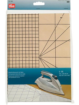 PRYM 611923 Чехол для гладильной доски с сантиметровой шкалой, размер L-XL, до 145х50 см