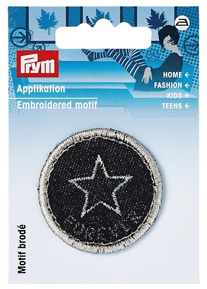 PRYM 925631 Термоаппликация джинсовый ярлык Звезда