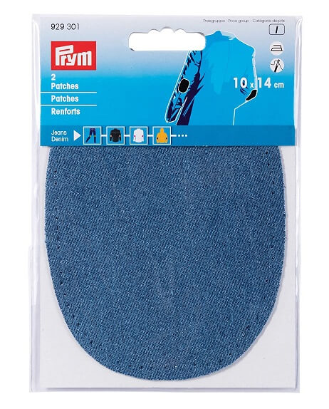 PRYM 929301 Заплатки термоклеевые джинсовые 10*14 см, темно-синий (2 шт.)