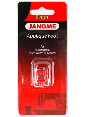 Лапки для швейных машин JANOME 202-086-002 Лапка для аппликаций прозрачная (для машин с зигзагом 9 мм) 