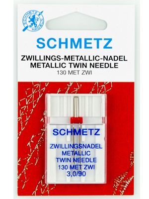 SCHMETZ Иглы двойные для металл нитей 90/3.0
