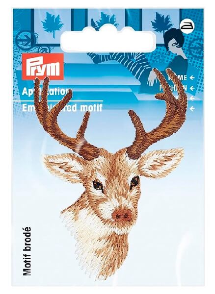 PRYM 924322 Термоаппликация Голова оленя, 1 шт.