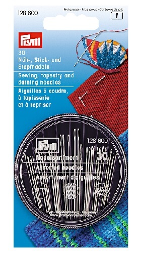 Prym 128600 Иглы набор для шитья, вышивки и штопки в распределительном пенале (30 шт.)