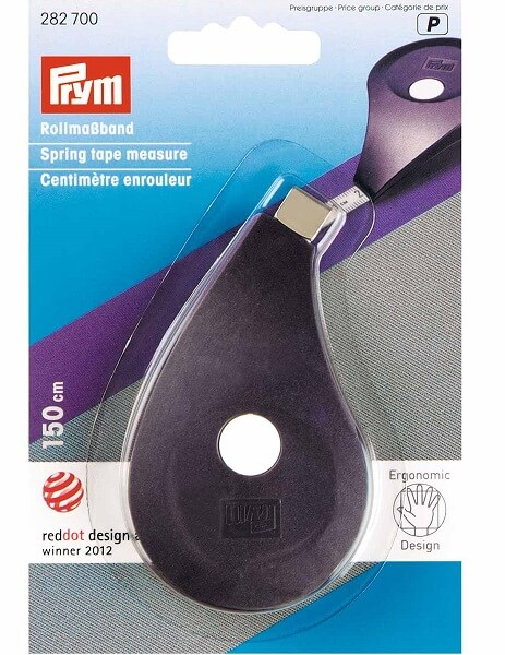 PRYM 282700 Рулетка, prym.ergonomics, с сантиметровой шкалой, 150 cм