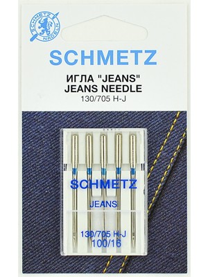 SCHMETZ Иглы для джинсы №100, 5шт.