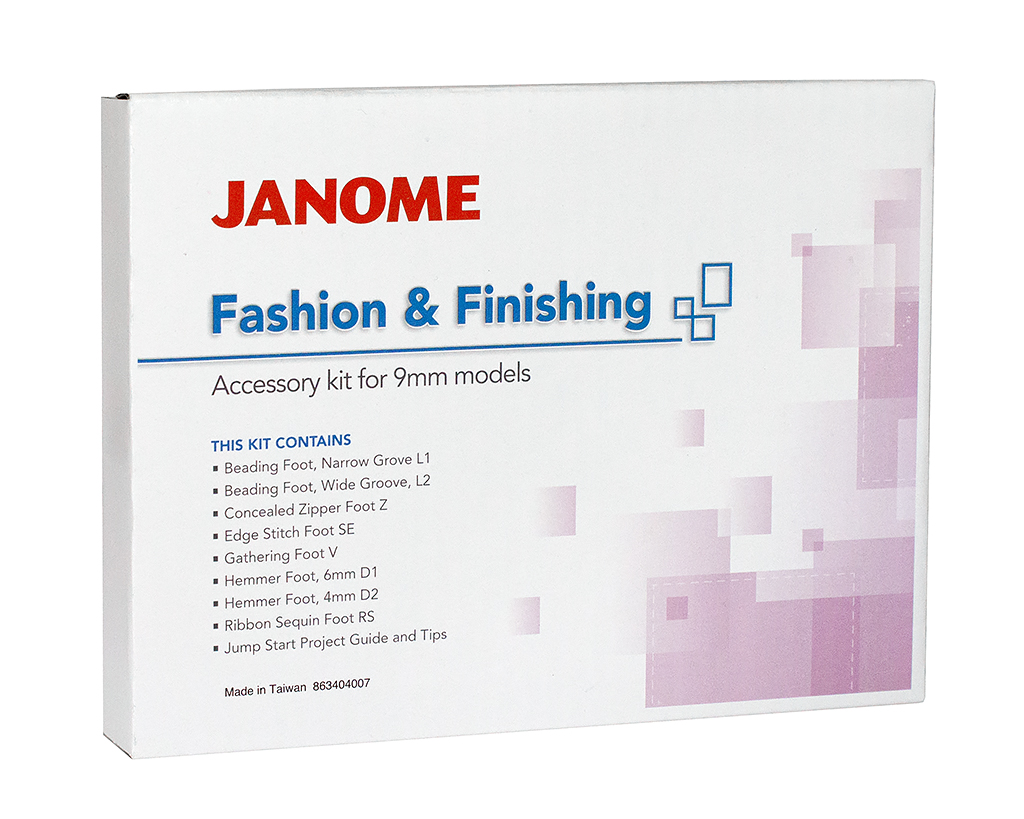 JANOME 863-404-007 Набор лапок для модных и стильных изделий (для машин с зигзагом 9 мм)