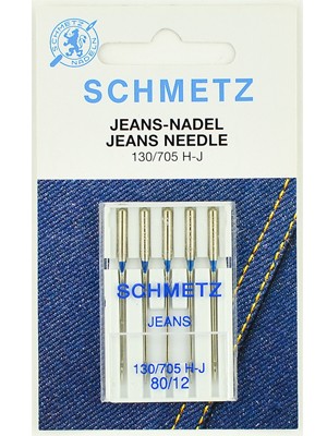 SCHMETZ Иглы для джинсы №80, 5шт.