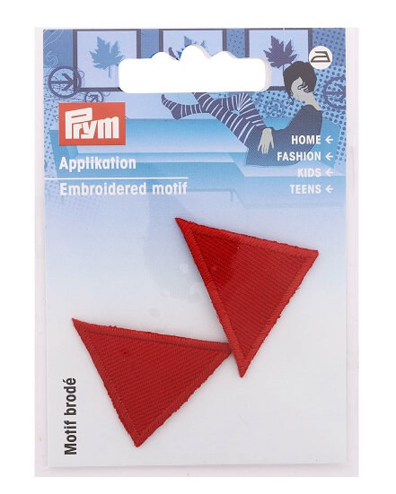 PRYM 925278 Термоаппликация Треугольник, красный