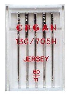 ORGAN Иглы для швейных машин для джерси №80 (5 шт.)