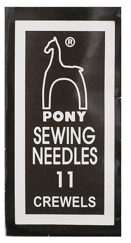 PONY 04161 Иглы для вышивания и бисера № 11, 25 шт.