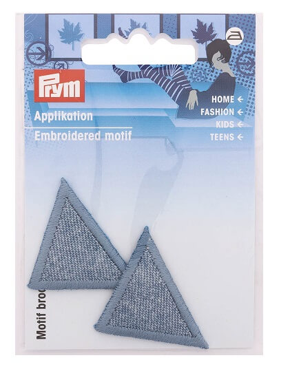 PRYM 925283 Термоаппликация Треугольник, светлая джинса