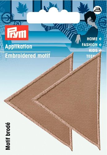 PRYM 925475 Термоаппликация Треугольники большие, темно-бежевый