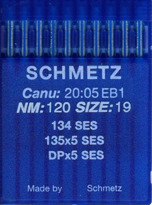 SCHMETZ Иглы промышленные DPx5 SES №120 10 шт.