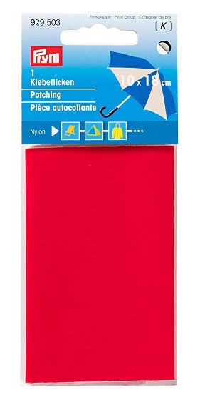 PRYM 929503 Нейлоновая самоклеящаяся заплатка, 1 6,5*14см упак(2шт), красный