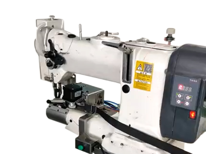 Рукавная швейная машина для окантовки и устройством обрезки окантовочной ленты AURORA А-8713D-V-TK (Прямой привод)