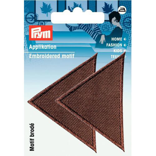 PRYM 925469 Термоаппликация Треугольники большие, коричневый