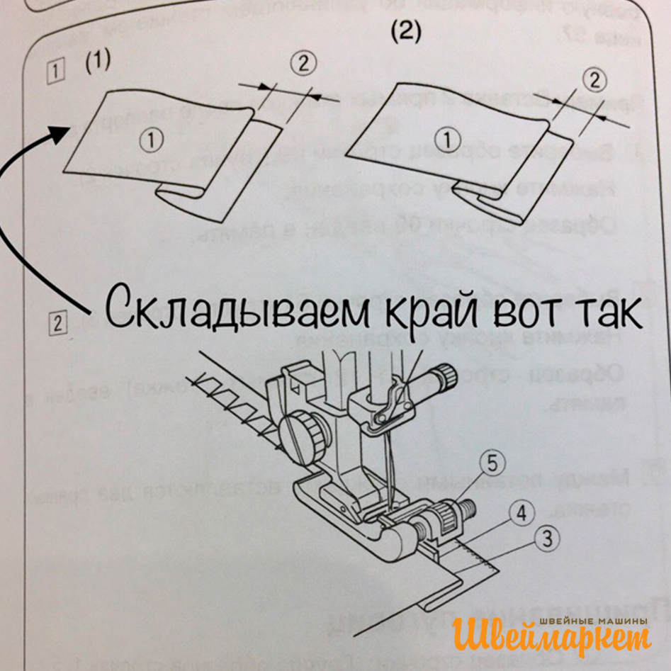 Лапки для выполнения потайного шва